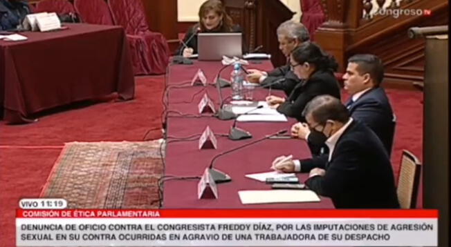 Congresista eructa en sesión de la comisión de ética