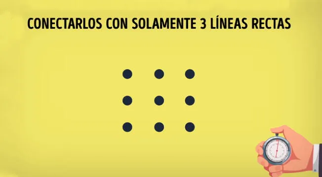 ¿Puedes dibujar tres líneas y conectar todos los puntos? El reto casi IMPOSIBLE de superar