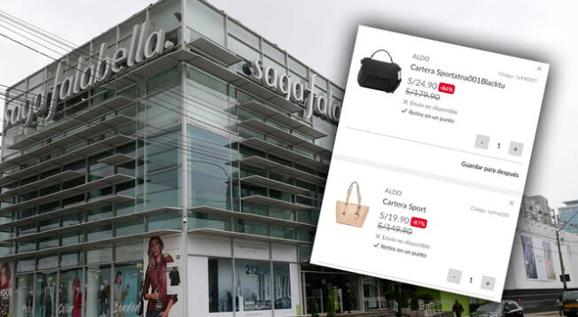 Saga Falabella comenzó a vender carteras lujosas a un precio de infarto