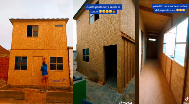 TikTok: presume su 'búnker' de soltero y construcción sorprende por estar hecha de madera