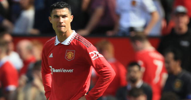 Cristiano Ronaldo ingresó en la segunda mitad del partido entre el Manchester United vs. Brighton