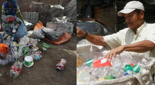¿Cuánto gana al día un reciclador de botellas de plástico en Perú?
