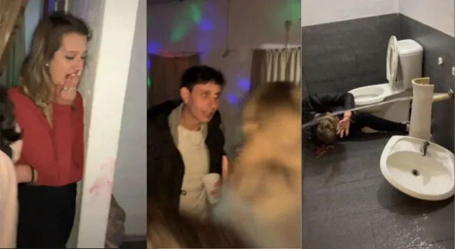 TikTok: jóvenes realizaron fiesta al estilo 'Proyecto X' y destrozaron el baño - VIDEO