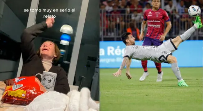 El golazo de Messi se hizo viral y una abuelita la imitó.