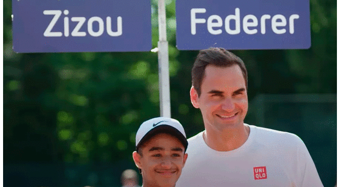 Roger Federer cumplió su promesa que le hizo a 'Zizou'