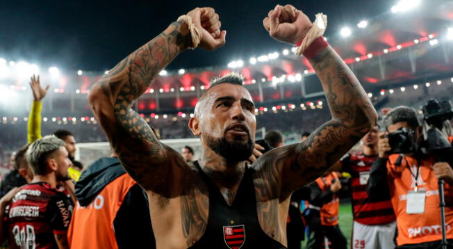 Vidal fue parte de la victoria en partido entre Flamengo vs. Cortinthias