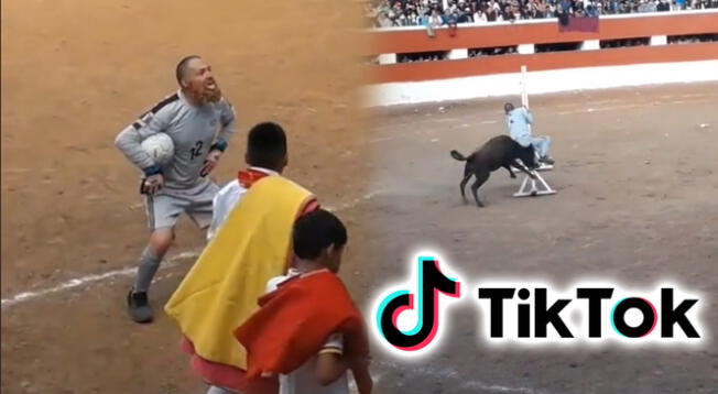 TikTok: van a plaza de toros y 'arquero bailarín' es corneado por provocar al animal