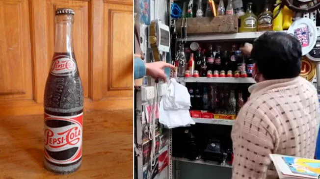 Henry Spencer llegó al stand donde un vendedor tenía una botella de gaseosa de colección.