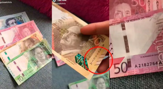 TikTok: Peruana presume su colección de billetes 'nuevos' y usuarios la 'trolean' por tener 'errores' de impresión