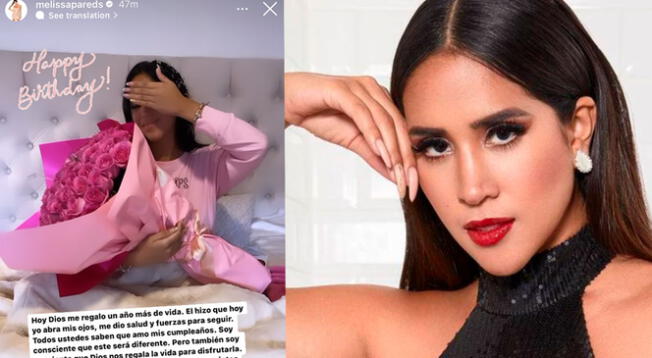 Melissa Paredes reapareció con un curioso mensaje en Instagram