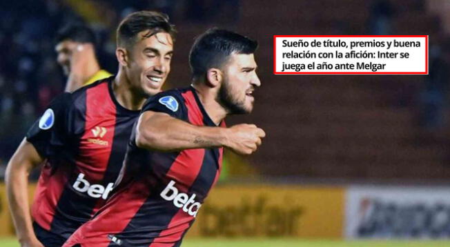 Melgar se juega el todo o nada ante Inter este jueves