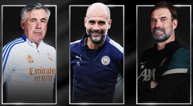 Principales nominados al Entrenador del Año de la UEFA 2021/22.