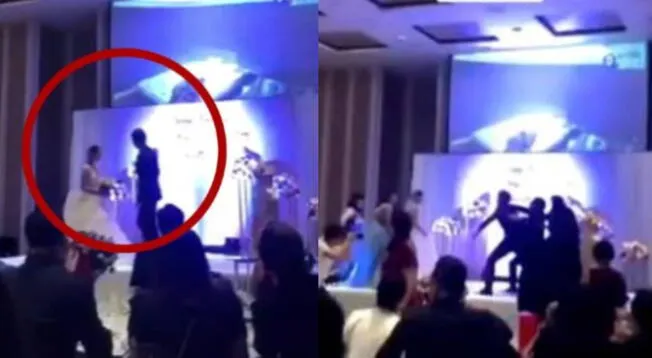 Novio expone en plena boda infidelidad de su futura esposa y desata escándalo en invitados- VIDEO