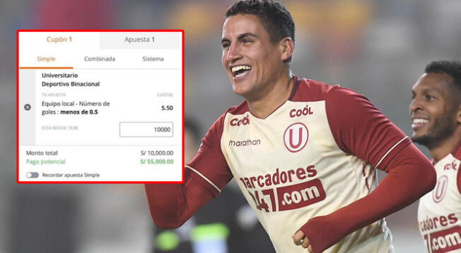 Hincha pudo haber ganado una fuerte suma de dinero con la derrota de Universitario.