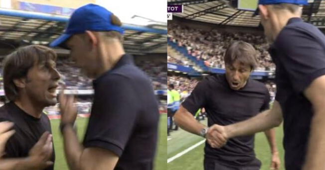 Antonio Conte y Thomas Tüchel protagonizaron tenso momento durante y post partido entre Chelsea vs Tottenham