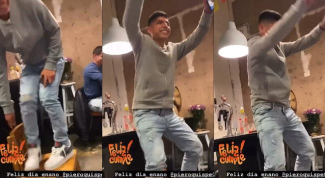 Joya de Universitario: Piero Quispe sube a silla, baila y la rompe con un swing ÚNICO
