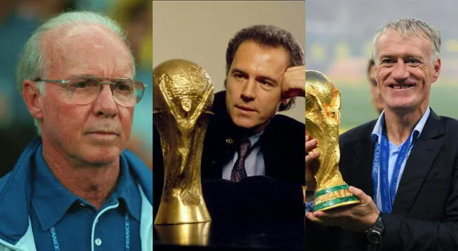 Las únicas 3 leyendas que ganaron la Copa del Mundo como jugadores y DT