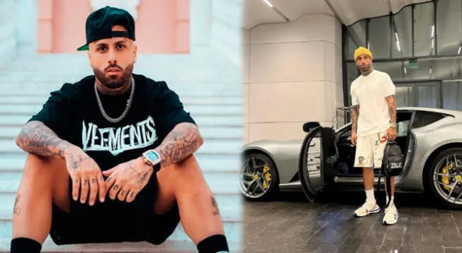 Nicky Jam presume su Ferrari más "gansta" y genera sensación en todos sus seguidores