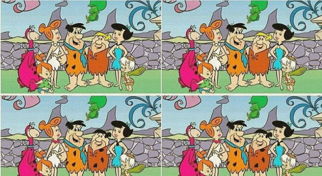 Encuentra en solo 10 segundos las 4 diferencias en la imagen de 'Los Picapiedras' Encuentra en solo 10 segundos las 4 diferencias en la imagen de 'Los Picapiedras'