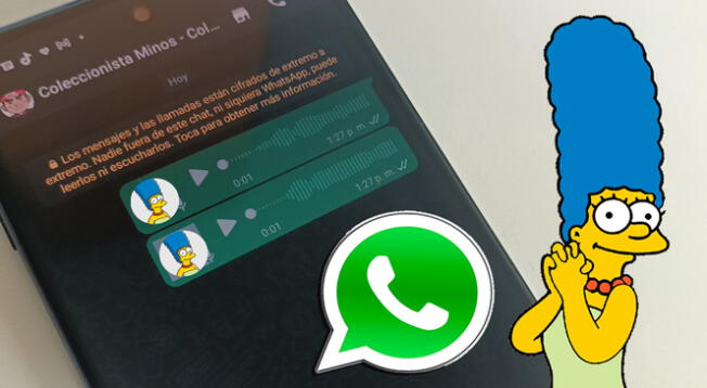 WhatsApp: sencillo truco te permite enviar audios con la voz de Marge Simpson