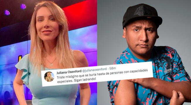 Juliana Oxenford se defendió de los insultos de Jorge Luna