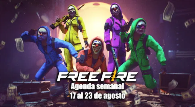 Free Fire: Revisa la asombrosa agenda semanal del 17 al 23 de agosto