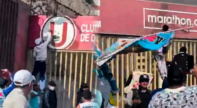 Hinchas de Sporting Cristal dañan las instalaciones del estadio de la 'U'