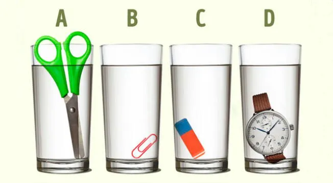 Acertijo visual PRO: ¿Qué vaso tiene más agua? Descubre la respuesta en 15 segundos