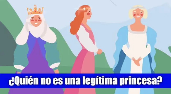 Reto visual para PROS: ¿Quién es la falsa princesa? Tienes menos de 10 segundos para responder