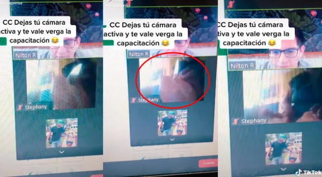 Peruana se olvida apagar su cámara en clase virtual y es captada cortando pollo para su almuerzo