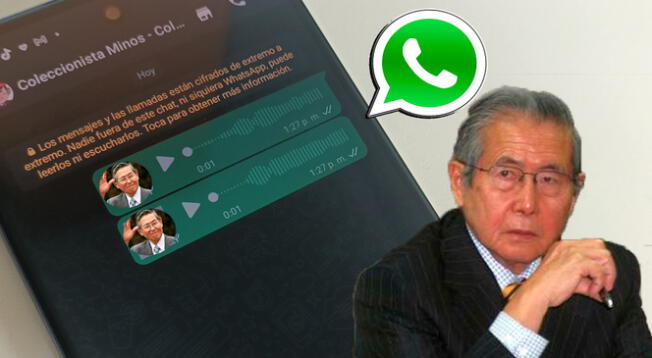 WhatsApp: truco te permite enviar audios con la voz del exdictador Alberto Fujimori
