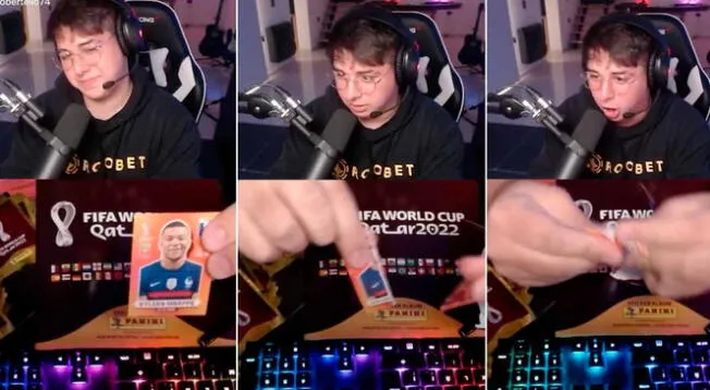 Un streamer argentino rompió una figurita de Mbappé, para sorpresa de sus seguidores