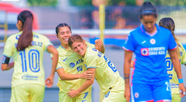 América goleó a Cruz Azul en la Liga Femenil