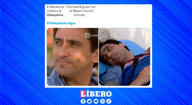 Una escena de una conocida serie peruana fue tomado como referencia por el Barcelona-Bayern Múnich.