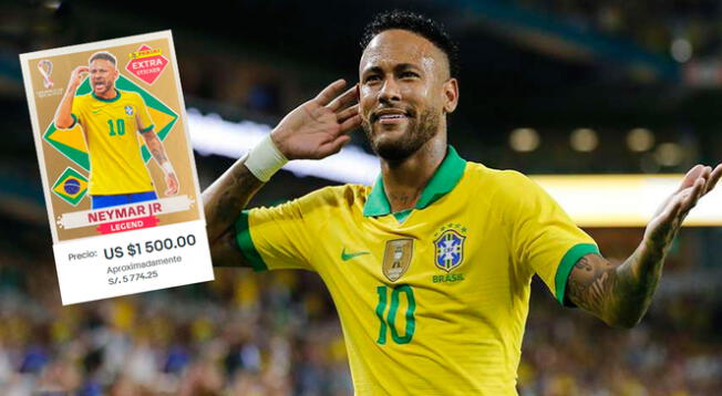 Álbum Panini Qatar 2022: ¿Por qué una figurita dorada de Neymar Jr es ofrecida a casi 6000 soles?