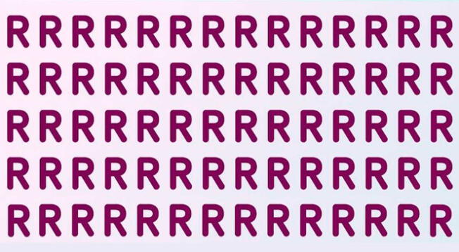 ¿Puedes encontrar la letra diferente?