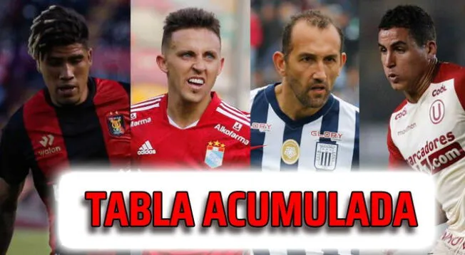 Tabla Acumulada de la Liga 1 2022