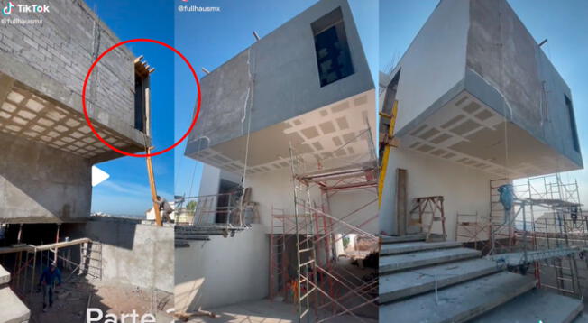 Construye segundo piso con habitación 'flotante' sin columnas y vecinos se escandalizan