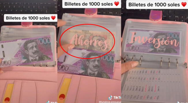 Peruana 'inventa' los billetes de 1000 soles y enseña a utilizarlos como método de ahorro
