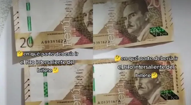TikTok: peruano muestra nuevo billete de 20 soles con 'error’ y le dicen que lo guarde por ser 'coleccionable'