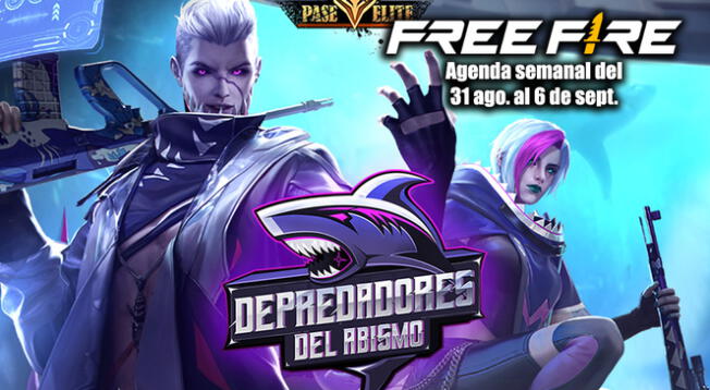 Free Fire: Revisa la sorprendente agenda semanal del 31 de agosto al 06 de septiembre