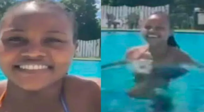Mujer se ahoga en piscina y fallece mientras realizaba transmisión EN VIVO por Facebook- VIDEO