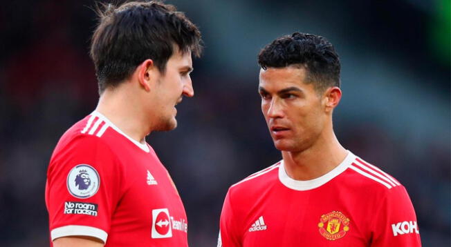 Cristiano Ronaldo pidio la suplencia de Harry Maguire en Manchester United