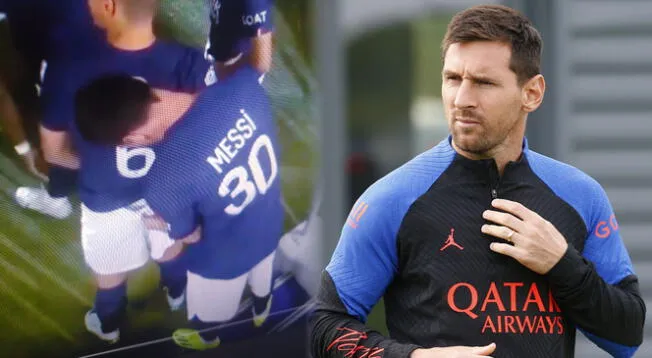 Lionel Messi es captado en 'comprometedora' acción con Marco Verratti