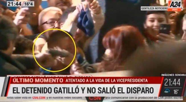 Cristina Kirchner sufre un intento de asesinato al ingresar a su vivienda