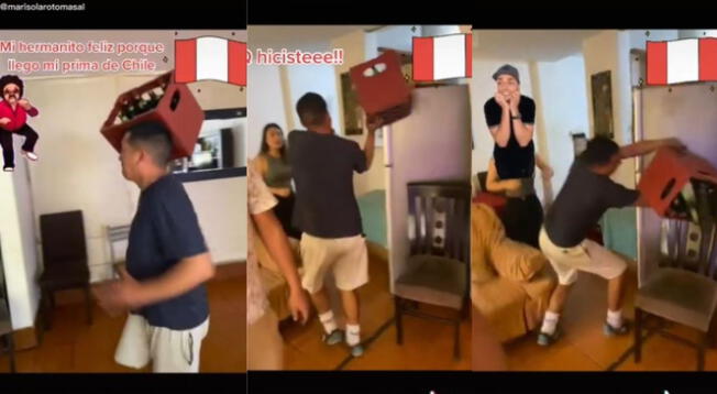 TikTok: Joven ingresó bailando con una caja de cerveza, pero todo terminó mal - VIDEO