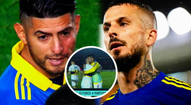 ¡Se amistaron! Carlos Zambrano y Darío Benedetto se dieron un abrazo en la Superliga