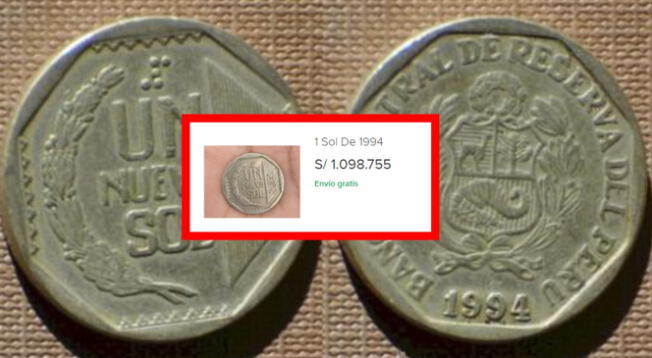 Moneda de Sol de 1994 estaría valorizada en más de un millón de soles