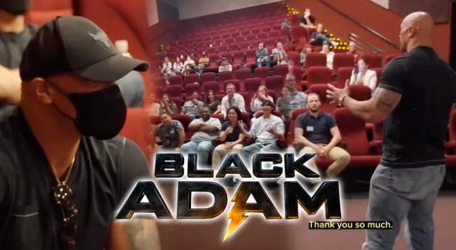 Black Adam: Dwayne Johnson sorprende a fans en proyecciones de prueba - VIDEO