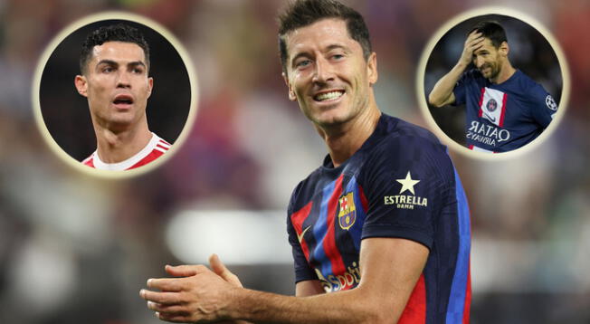 Robert Lewandowski supera a Cristiano Ronaldo y Lionel Messi en registro por Champions League